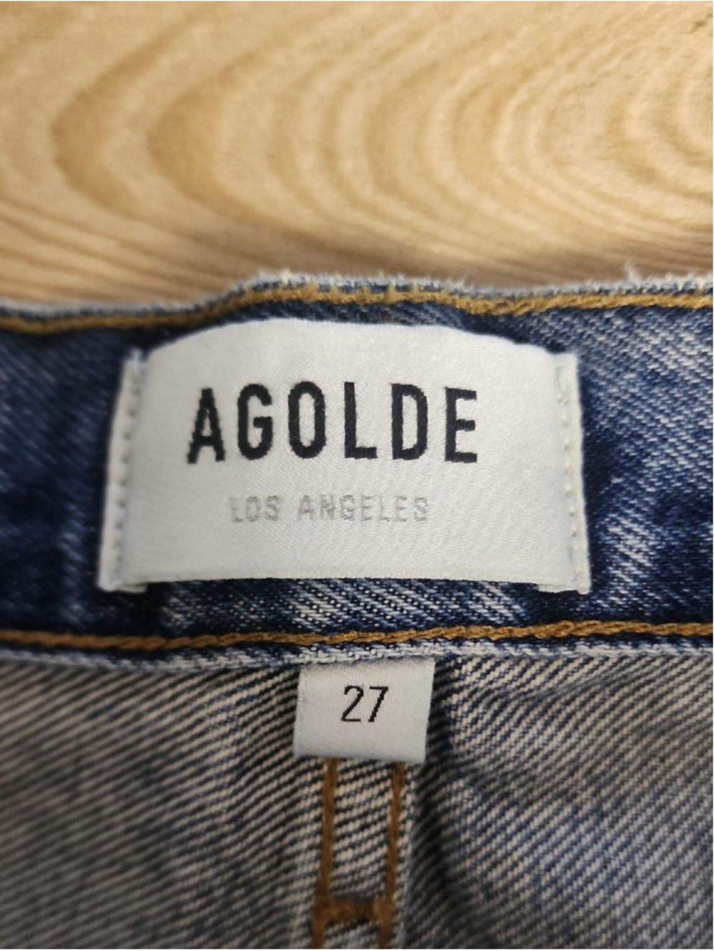 AGOLDE 90’s Pinch Organic Cotton Distressed Straight Leg Jeans 27 - Picture 7 of 9